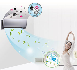 Fresh air from an airconditioner Fresh air from an airconditioner